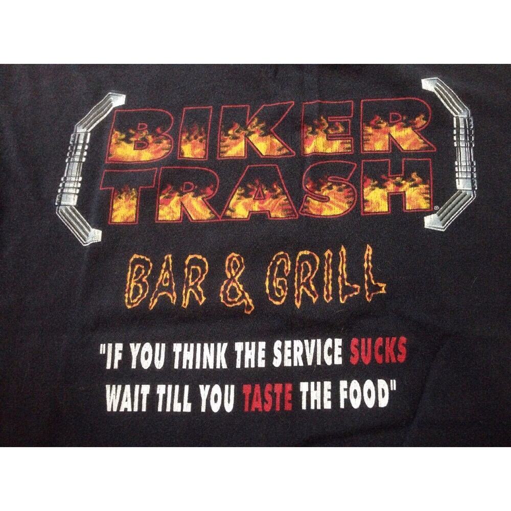 Biker Trash Full House Cycles Winchester Virginia VA 100% Cotton T-Shirt M 39"